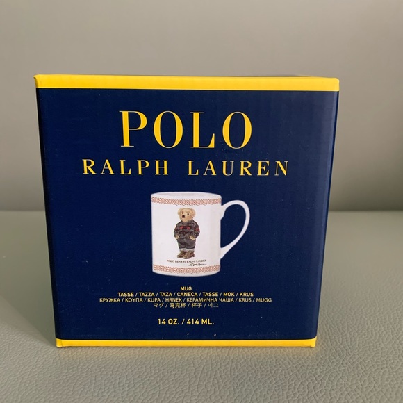 New in Box. Polo Ralph Lauren Bear Mug Holiday - Picture 2 of 12